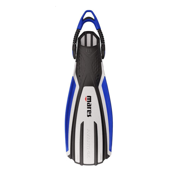 Mares Fins (Open Heel) S / White/Blue Mares Avanti Quattro 4X fins