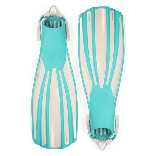 Fourth Element Fins (Open Heel) R / Aqua/White Fourth Element Rec Fin