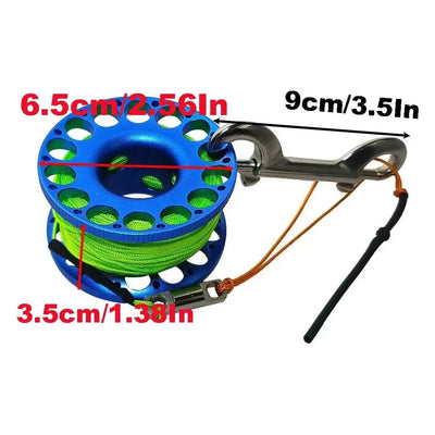 30M Aluminum Finger Spool - The ScubaDiving Gear Store