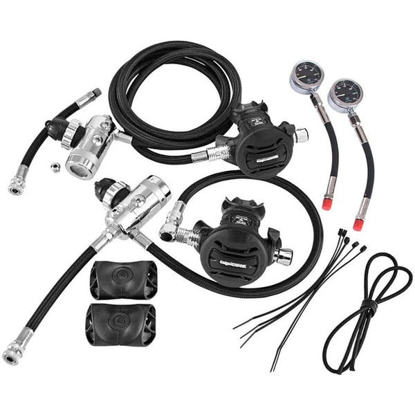 APEKS XTX50 Complete Sidemount Regulator Set