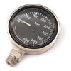 DC Marine Single Gauge DC Marine - Slimline Stage/Sidemount Pressure Gauge - Black Dial