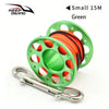 Diving Aluminium Spool - 15/30m - Multiple Color Options - The ScubaDiving Gear Store