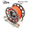 Diving Aluminium Spool - 15/30m - Multiple Color Options - The ScubaDiving Gear Store