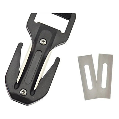 Dual Safety Cutter - with spare blades and pouch - The ScubaDiving Gear Store