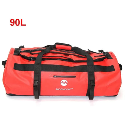 Marjaqe 90L Red Waterproof Duffle Bag - 30L 60L 90L