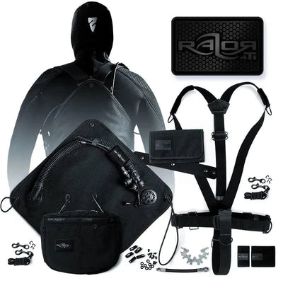 Razor 4 - Full Set - Black Titanium - The ScubaDiving Gear Store