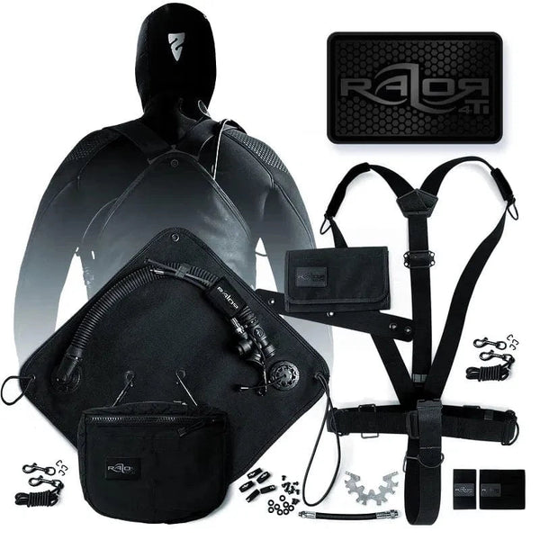 Razor 4 - Full Set - Black Titanium - The ScubaDiving Gear Store