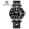 Steeldive 93Hh-Hr All Black / 60 Clicks V2 Bezel Steeldive SD1993 C3 - 300M Waterproof Mens Dive Watch