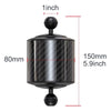 The ScubaDiving Gear Store 80Mm 5 Seafrogs 80Mm 5 Inch 247G Carbon Fiber Float Buoyancy Aquatic Arm for Camera Floating Arm Diving Camera Underwater Diving Tray