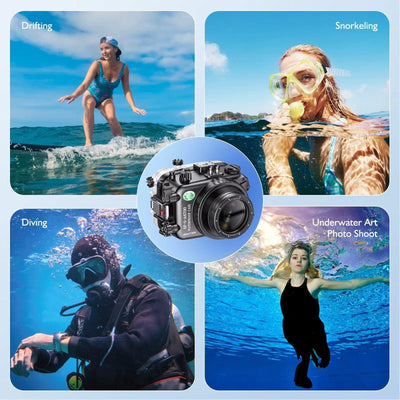 The ScubaDiving Gear Store Seafrogs Camera Waterproof Case Suitable forA6700 Camera Diving Photography Protection Underwater Photography
