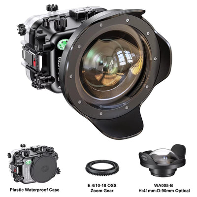 The ScubaDiving Gear Store E 10 18Mm F4 (100018756) Seafrogs Camera Waterproof Case Suitable forA6700 Camera Diving Photography Protection Underwater Photography