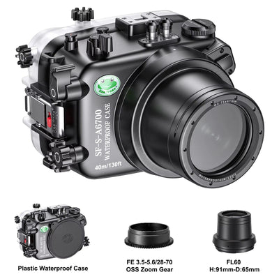 The ScubaDiving Gear Store Fe 2870Mm F 3.5 5.6 Seafrogs Camera Waterproof Case Suitable forA6700 Camera Diving Photography Protection Underwater Photography