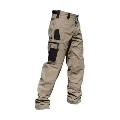 The ScubaDiving Gear Store Khaki A / S Wear Resistant Work Pant Man Multi-Pocket Straight Cargo Trousers Outdoor Jogging Tactical Pants Spring Autumn Casual Trousers