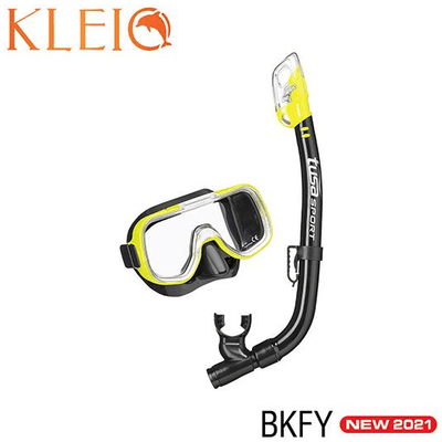 TUSA Black / Flash Yellow TUSA SPORT UC2022 Mask and Snorkel Set YOUTH PRO