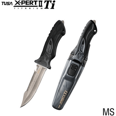 TUSA FK940 X-Pert II Knife Titanium - The ScubaDiving Gear Store