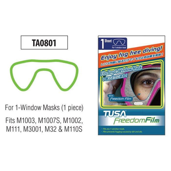 TUSA TA0801 Anti-Fog Film - Single Lens - The ScubaDiving Gear Store