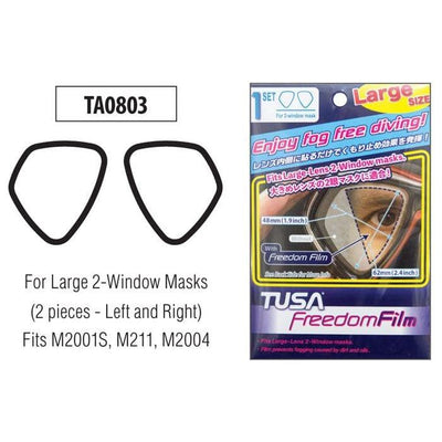 TUSA TA0803 Anti-Fog Film - Twin Lens (Large) - The ScubaDiving Gear Store