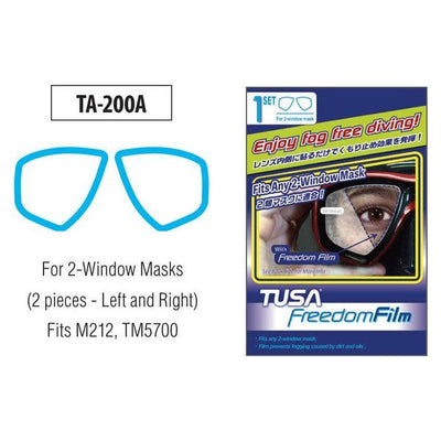 TUSA TA200 Anti-Fog Film - Twin Lens - The ScubaDiving Gear Store