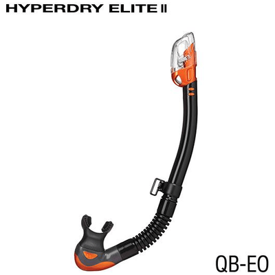 TUSA Black / Energy Orange TUSA SP0101 HYPERDRY ELITE II Snorkel