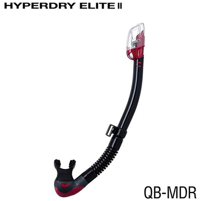 TUSA Black / Metallic Red TUSA SP0101 HYPERDRY ELITE II Snorkel