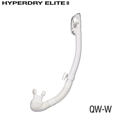 TUSA White / White TUSA SP0101 HYPERDRY ELITE II Snorkel