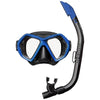 TUSA Black / Metallic Blue TUSA SPORT UC0106 X-Plore Mask and Snorkel Set ADULT