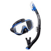 TUSA Black / Metallic Blue TUSA SPORT UC3125 Mask and Snorkel Set ADULT Black Series