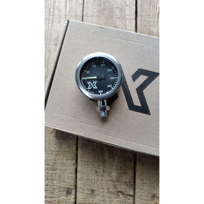 Xdeep -52mm Naked Pressure Gauge - Black Dial / Chrome - The ScubaDiving Gear Store