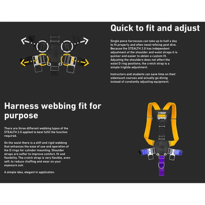 xDeep Sidemount System xDeep -Stealth 2.0 REC Sidemount System