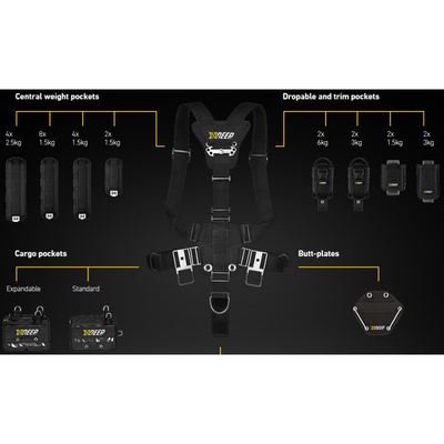 xDeep Sidemount System xDeep -Stealth 2.0 REC Sidemount System