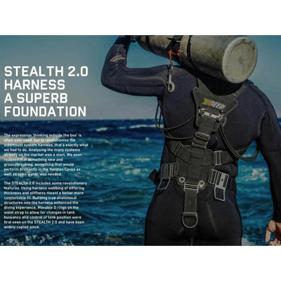 xDeep - Stealth 2.0 TEC Sidemount System (COLOUR) - The ScubaDiving Gear Store