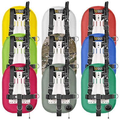 xDeep - ZEOS Single Wing System - Standard Harness (COLOUR) - The ScubaDiving Gear Store