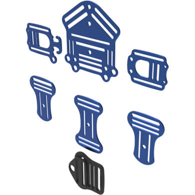 Yuhsin Sidemount Harness Blue YuhsinSUMP eXplorer Sidemount System - Full Harness