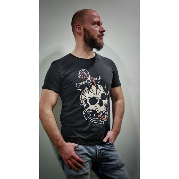 DC Marine - Classic Skull Organic Cotton T-Shirt - The ScubaDiving Gear Store