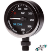 DIRZONE 52mm Naked Pressure Gauge - Black Chrome & PVD - The ScubaDiving Gear Store