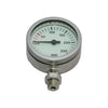 DIRZONE 52mm Naked Pressure Gauge - Nickel - The ScubaDiving Gear Store