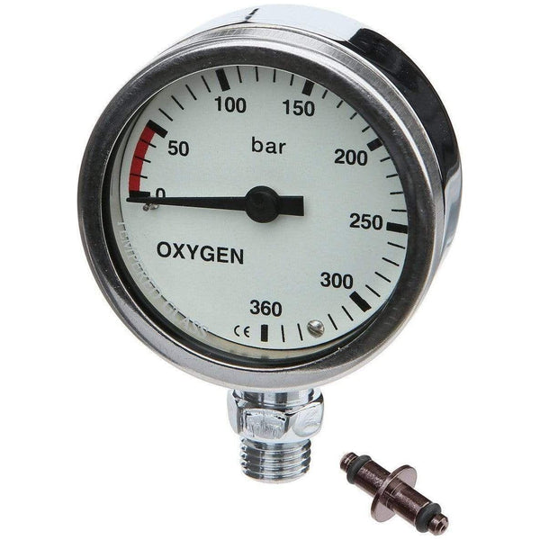 DIRZONE 52mm Naked Pressure Gauge - OXYGEN - The ScubaDiving Gear Store