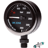 DIRZONE Single Gauge Black 0-360 DIRZONE 52mm Naked Pressure Gauge - Black Chrome & PVD