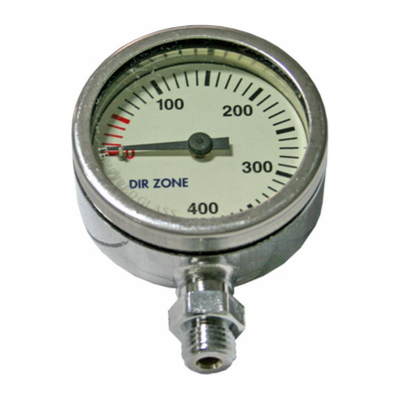 DIRZONE Single Gauge 0-400 DIRZONE 52mm Naked Pressure Gauge - Chrome