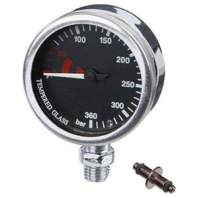 DIRZONE Single Gauge DIRZONE 52mm Naked Pressure Gauge - Chrome/Black Dial