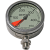 DIRZONE Single Gauge DIRZONE 63mm Naked Pressure Gauge - Nickel OXYGEN 0-400bar