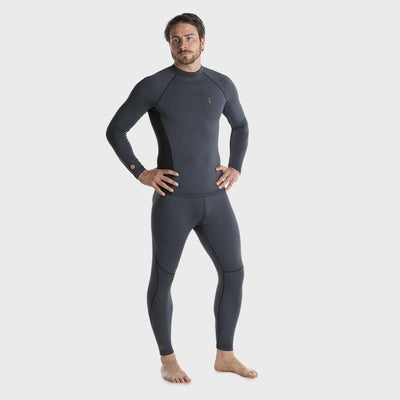 Fourth Element J2 Mens L/S Top Grey Black - The ScubaDiving Gear Store