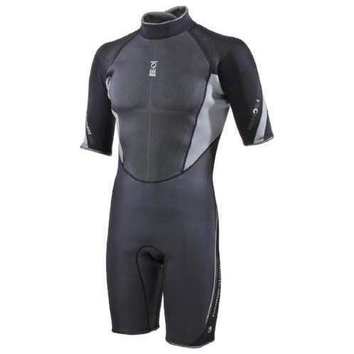 Fourth Element Xenos Mens 3mm Shortie Blk/Grey - The ScubaDiving Gear Store