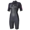 Fourth Element Xenos Womens 3mm Shortie Blk/Fucshia - The ScubaDiving Gear Store