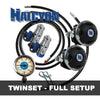 Halcyon Complete DIR Twinset Regulator Set - Premium Piston System - H-75P, Halo - The ScubaDiving Gear Store