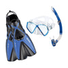 Mares AQUAZONE MASK/SNORK/FIN SET (JUNIOR) S (30/34, - UK 11.5/2) / BLUE Mares Set X-One Pirate