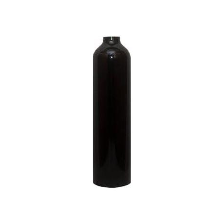 MES - Aluminium Cylinder - 2L - Black - The ScubaDiving Gear Store