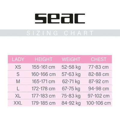 Seac Sub Wetsuit (Women) Seac - Wetsuit FEEL - Lady 3 mm - CLEARANCE