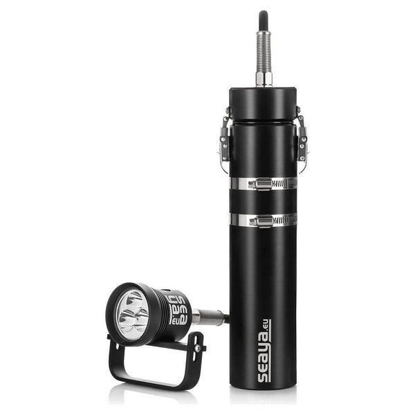 SeaYa LED 30W Narrow Spot with Umbilical Battery - The ScubaDiving Gear Store