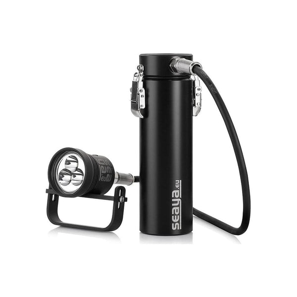 SeaYa LED 30W Narrow Spot with Umbilical Battery - The ScubaDiving Gear Store